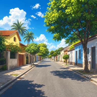 Colorful Portuguese street